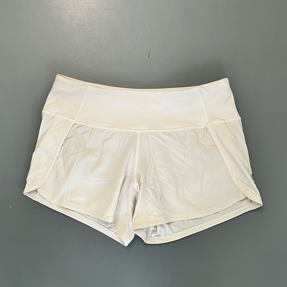 White Speed Up Shorts Size 4